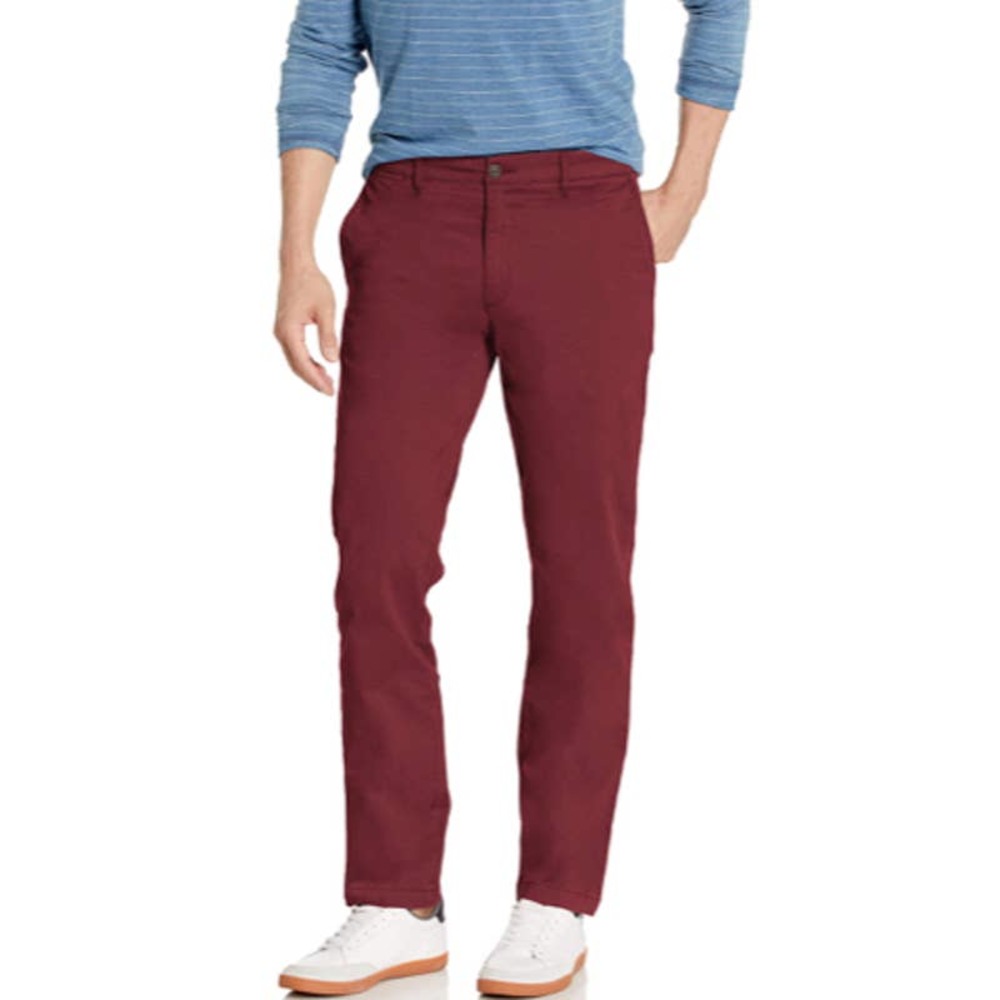 EUC Mens Goodthreads Slim Maroon Stretch Chino Pant - Size 40W x 32L J63